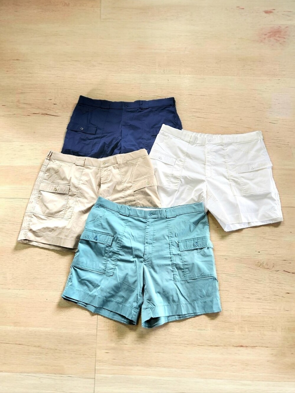 4 Pair Sportif Classic Cargo Stretch Shorts Mens 44 Gorpcore Sport Multi Colors
